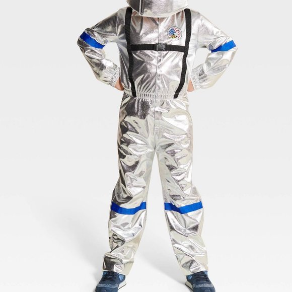 Hyde & EEK! Boutique Other - Hyde & EEK! Boutique Kids' Astronaut Halloween Costume Jumpsuit Silver 2-3T NWOT